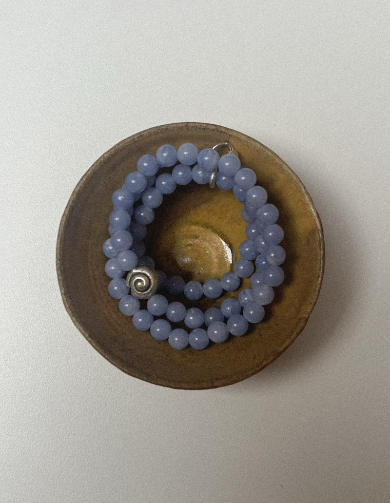 Orthaea - Blue Lace Agate Necklace
