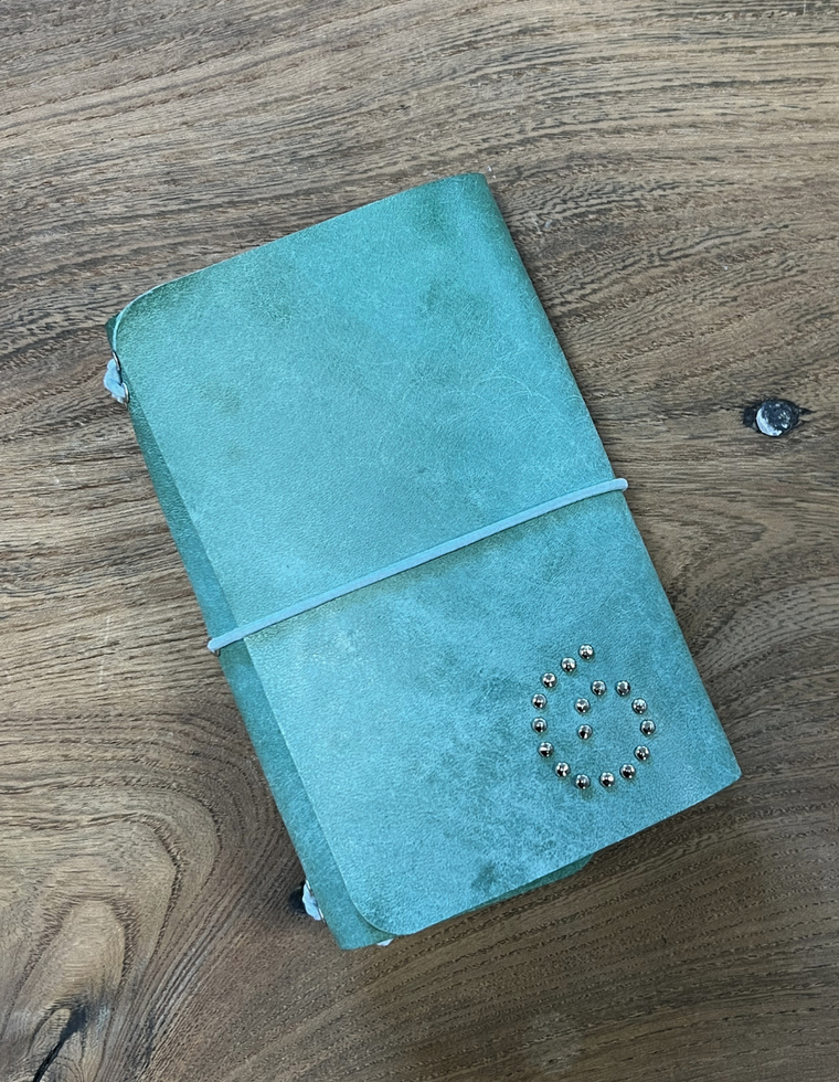 Patina Blue Spiral Field Journal