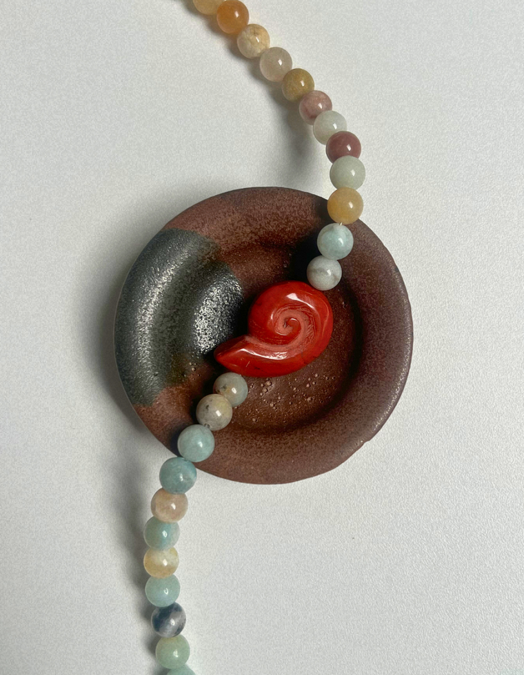 Levante 15 – Flower Amazonite Whorl Necklace