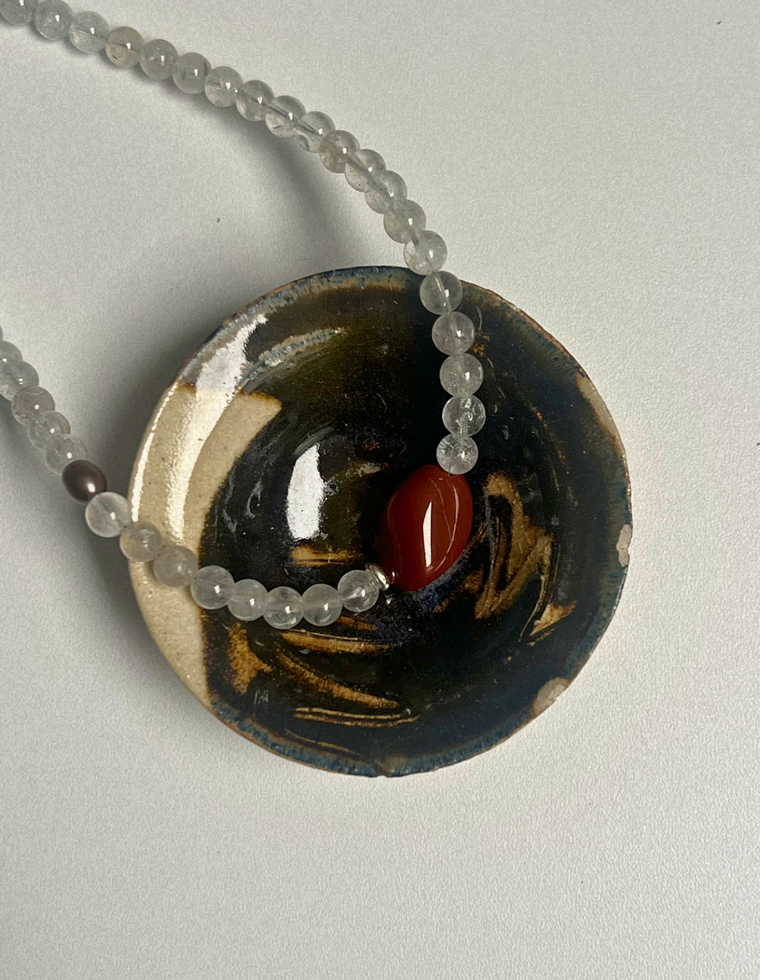 Fragment  4 - Green Beryl & Red Jasper Necklace