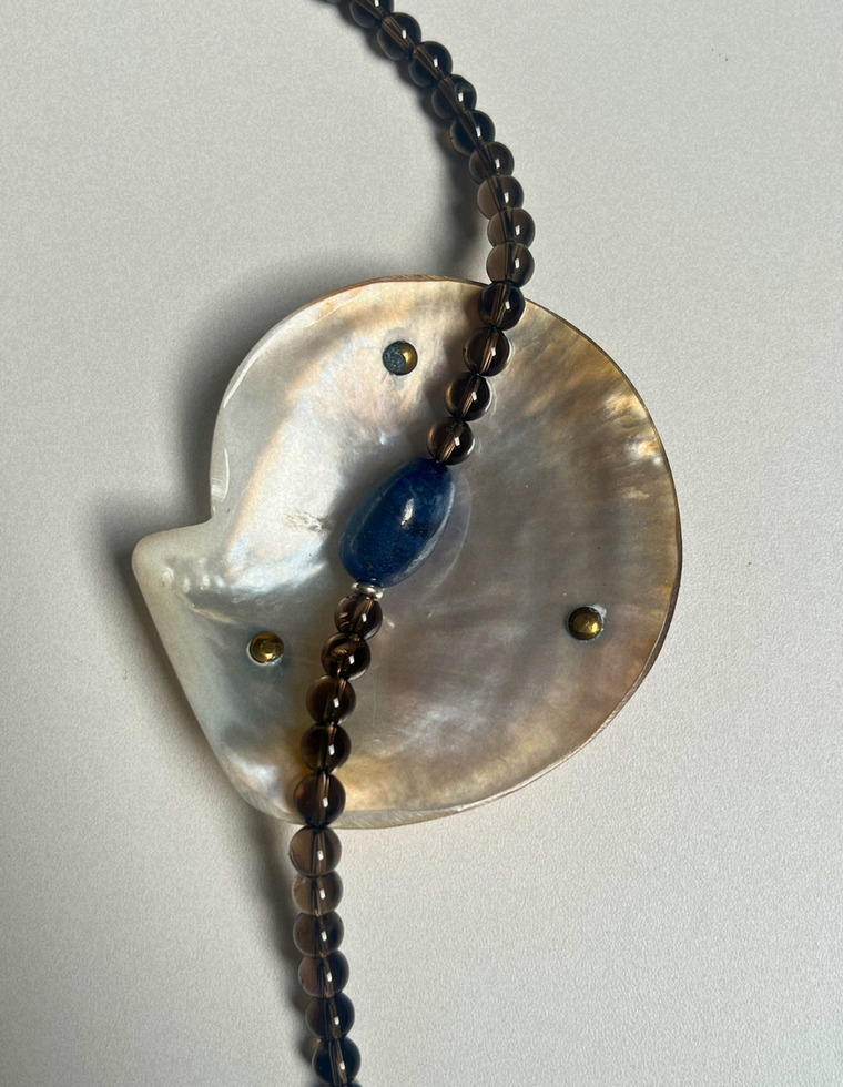 Counter 3 - Smoky Quartz & Lapis Lazuli Necklace