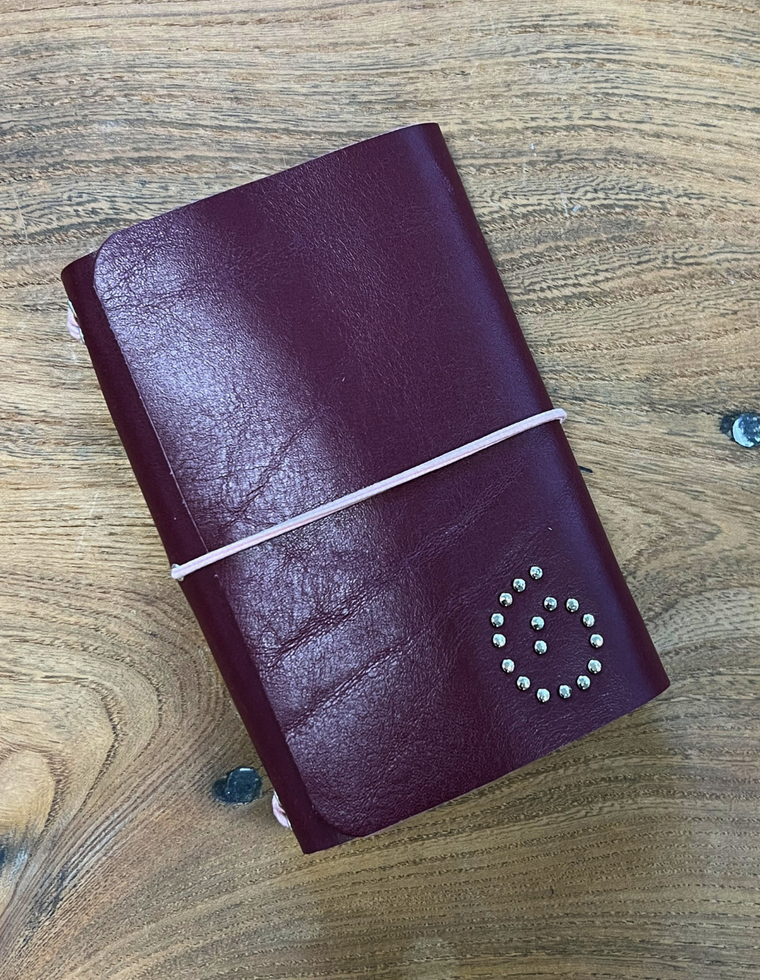 Oxblood Spiral Field Journal