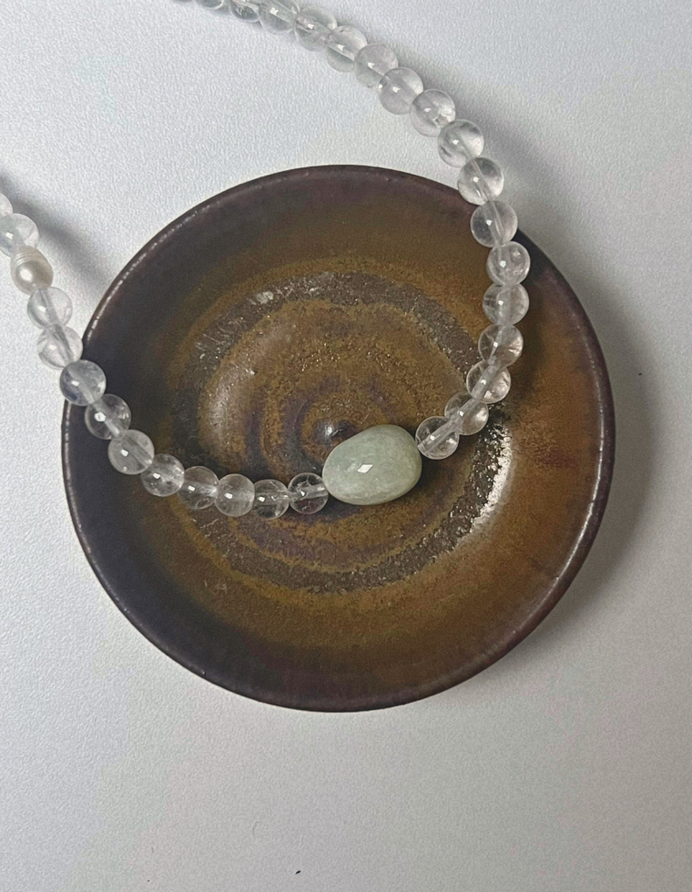 Gathered 18 - Clear Quartz & Beryl Necklace