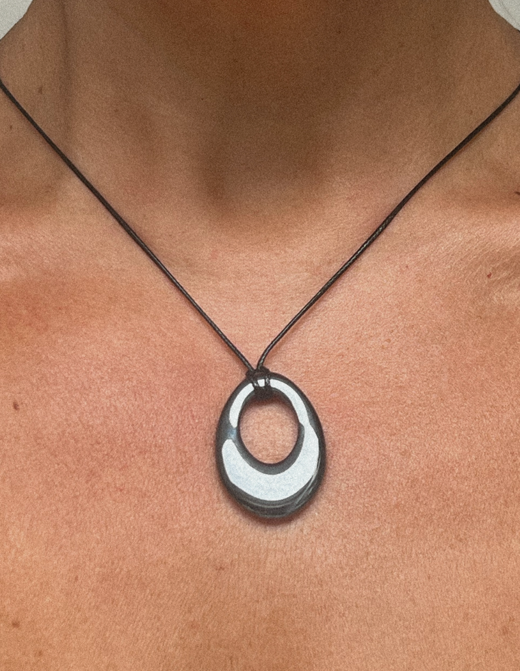 Kavra VII - Hematite Vorta Pendant