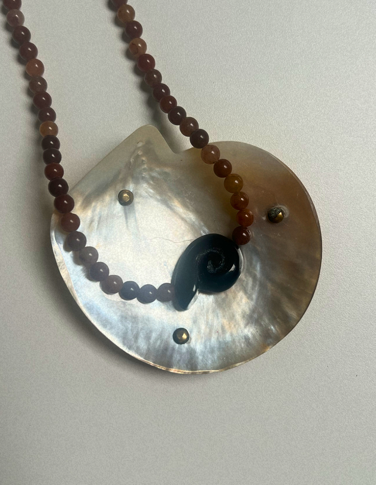 Trove 21 - Purple Aventurine Whorl Necklace