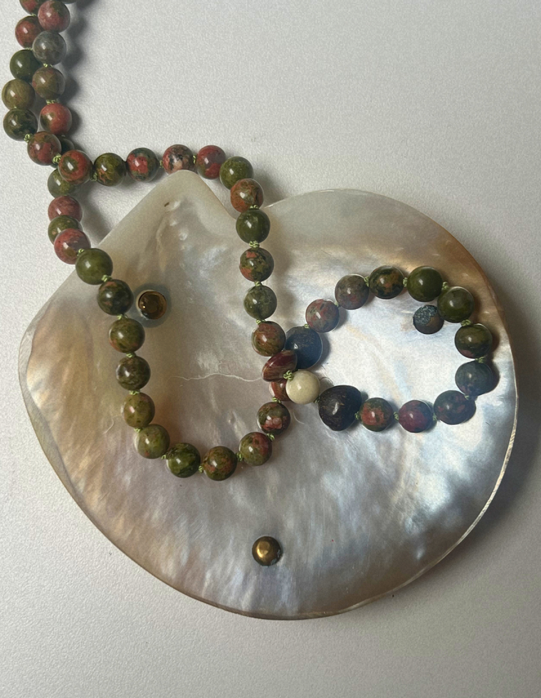 Groundwork 11 - Unakite Fine Heirloom  Necklace