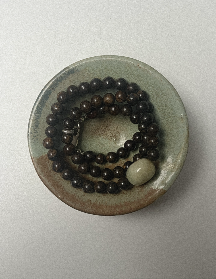 Orathia - Bronzite & Beryl Necklace