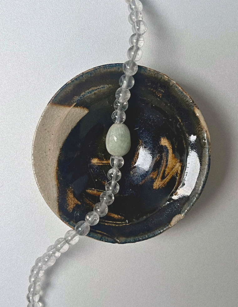 Gathered 18 - Clear Quartz & Beryl Necklace