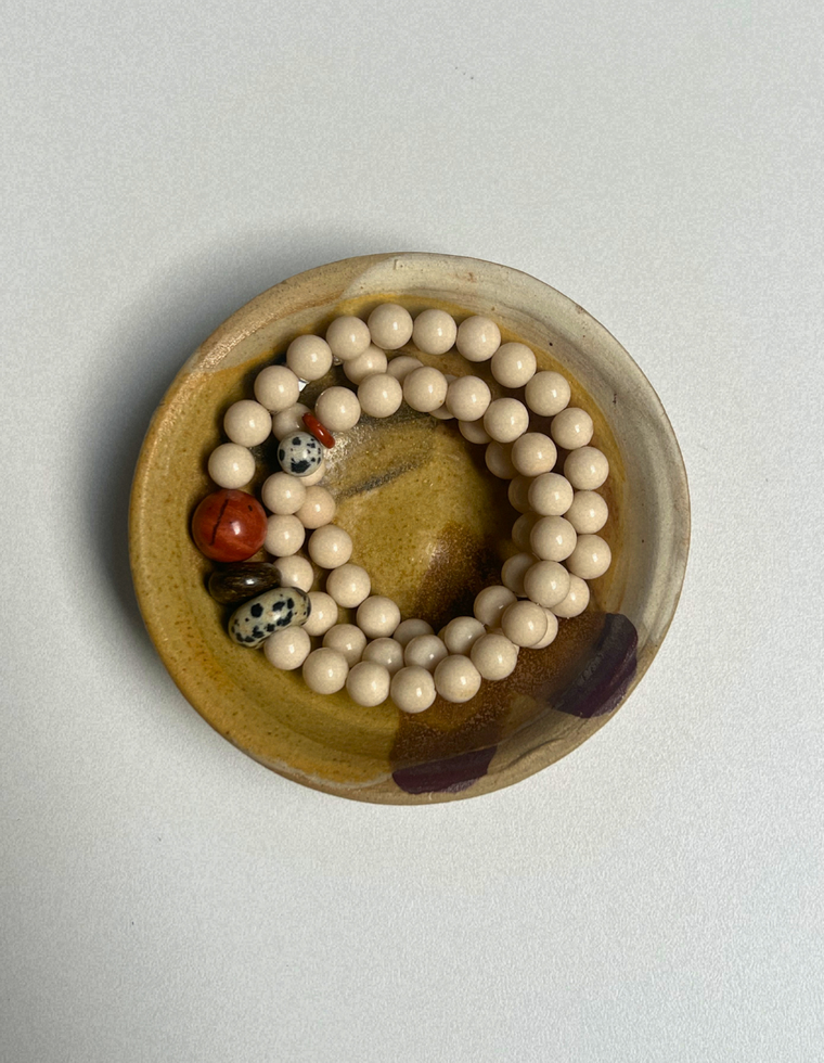 Counter 8 - Fossilised Coral & Red Jasper Necklace
