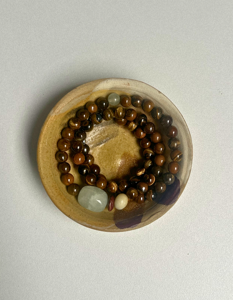 Fragment 9 - Tiger Eye & Beryl Necklace