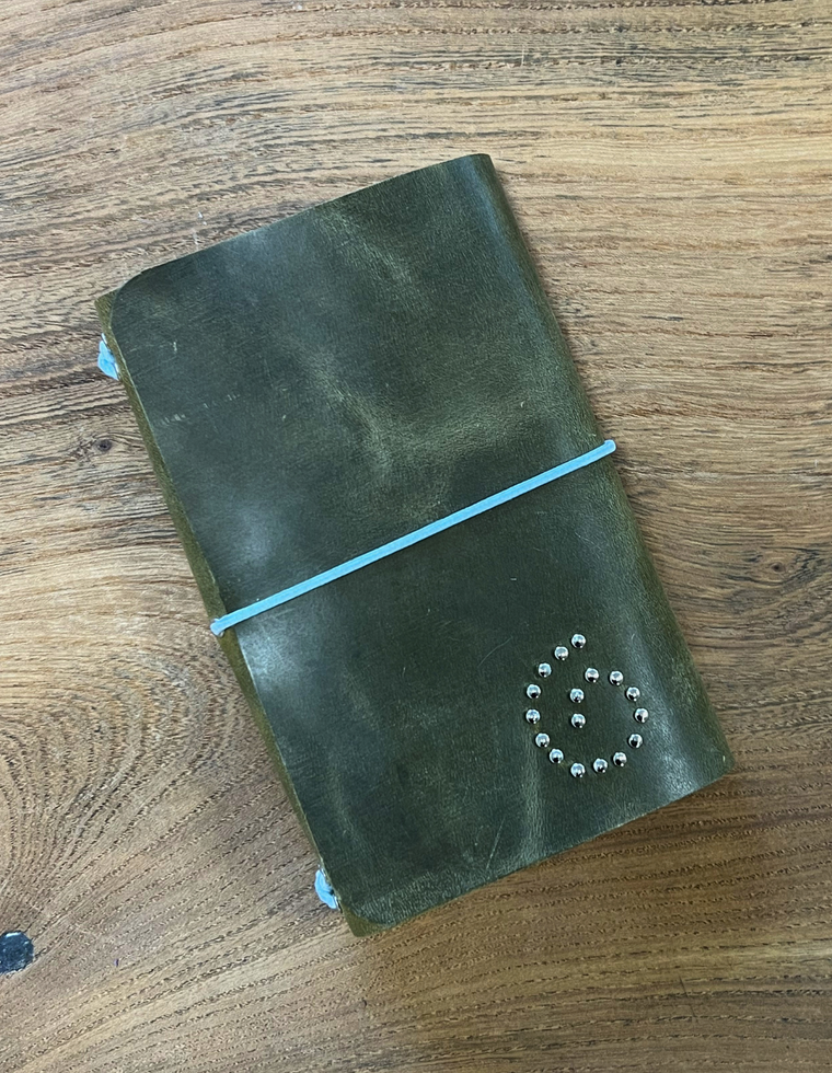 Patina Green Spiral Field Journal