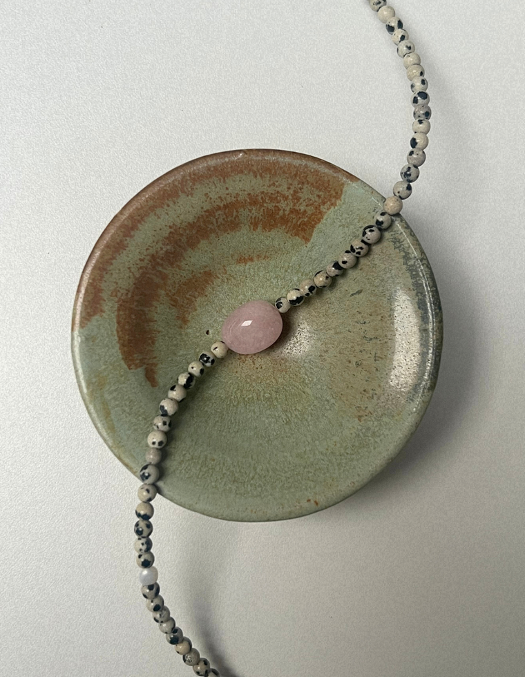 Kept 8 - Dalmatian Jasper & Beryl Necklace