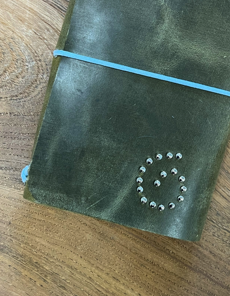 Patina Green Spiral Field Journal