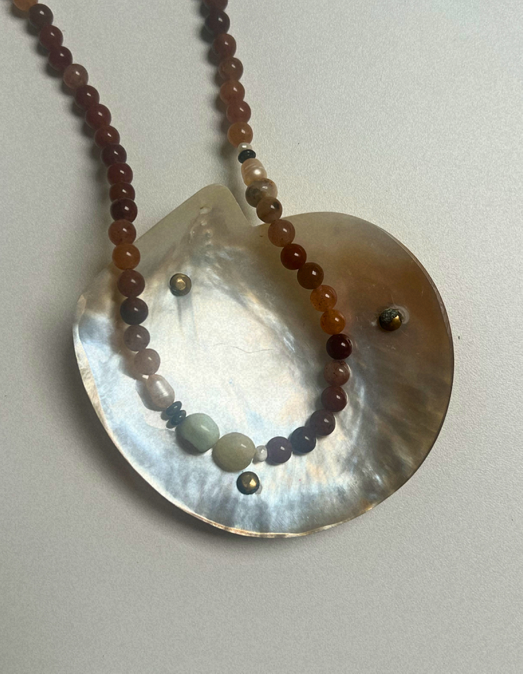 Trove 20 - Purple Aventurine & Yellow Jade Necklace