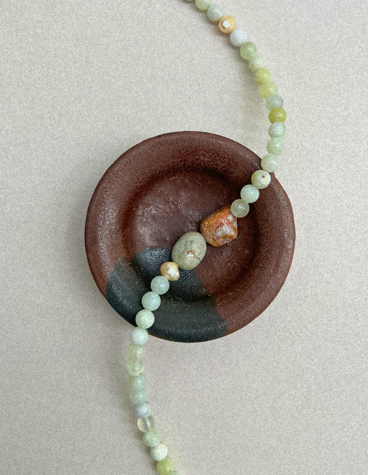 Collected 12 – Green Jade & Exotica Jasper Necklace