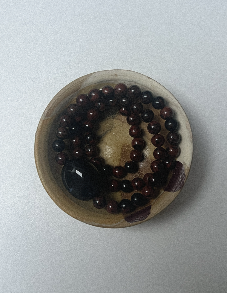 Settle Thirteen - Mahogany Obsidian & Onyx Necklace