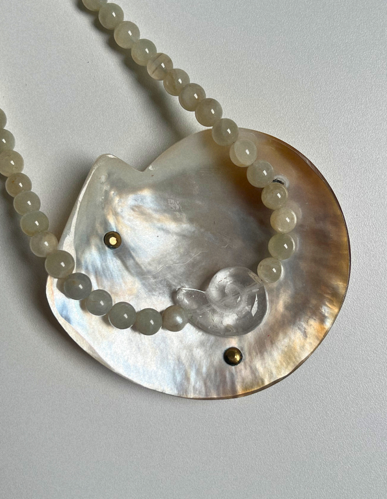 Relic 2 - Moonstone Whorl Necklace