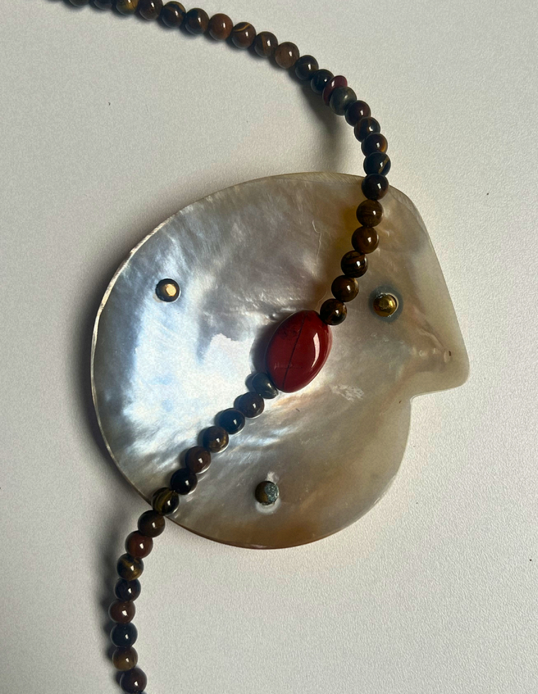 Fragment 5 - Tiger Eye & Red Jasper Necklace