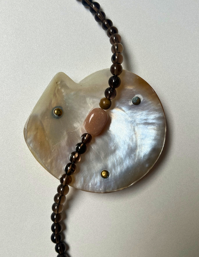 Element 2 - Smoky Quartz & Moonstone Necklace