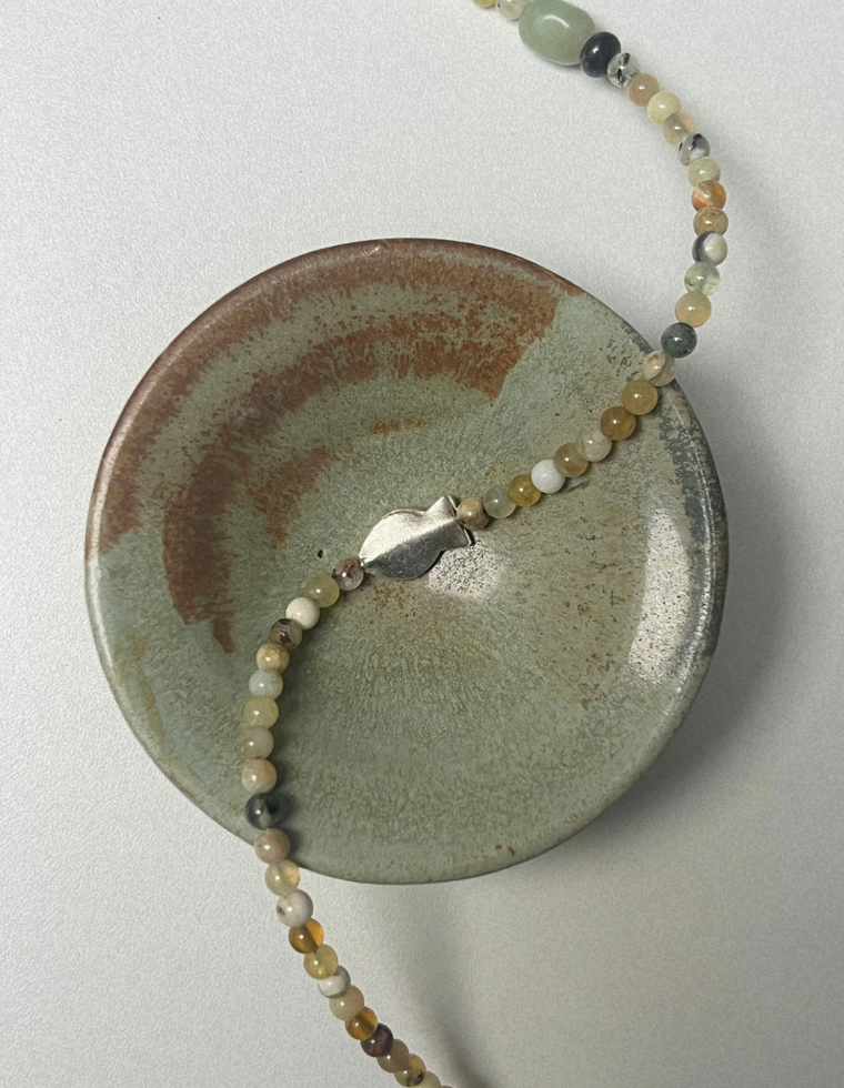 Kept 7 - Yellow Opal & Bowenite Necklace