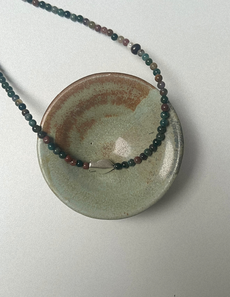 Kept 6 - Indian Agate & Pearl Necklace