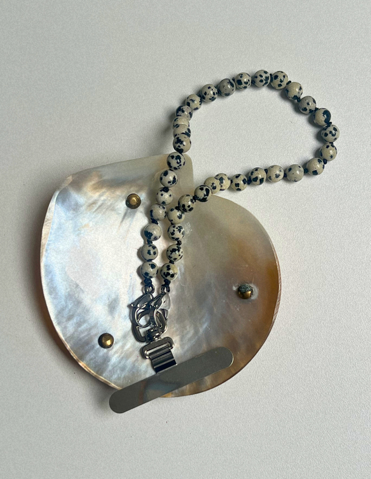 Tether - Dalmatian Jasper Phone & Bag Charm