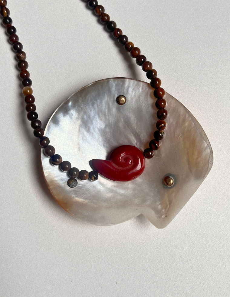Counterpoint  13 – Tiger's Eye Whorl Necklace