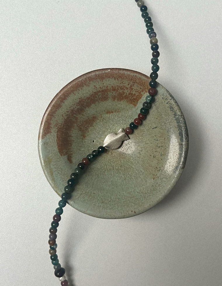 Kept 6 - Indian Agate & Pearl Necklace