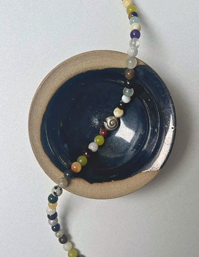 Gathered 16 - Found Mix Spiral Necklace