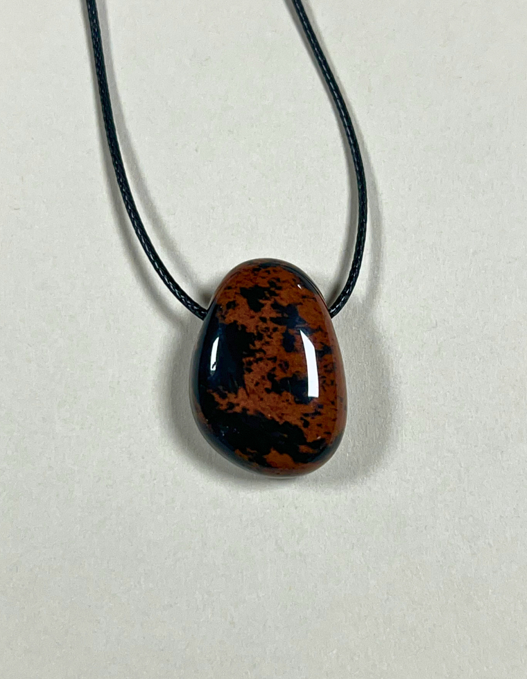Calenthe III - Mahogany Obsidian Forma Pendant