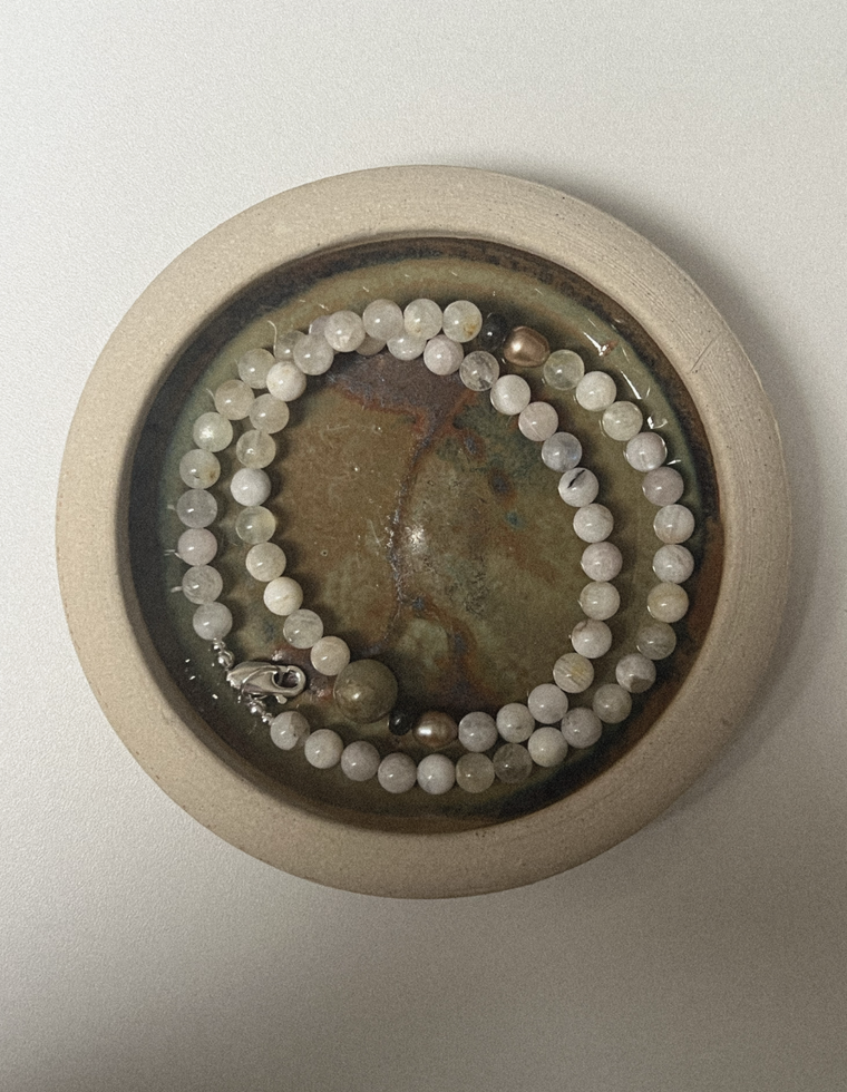 Phorine - Moonstone & Jade Necklace