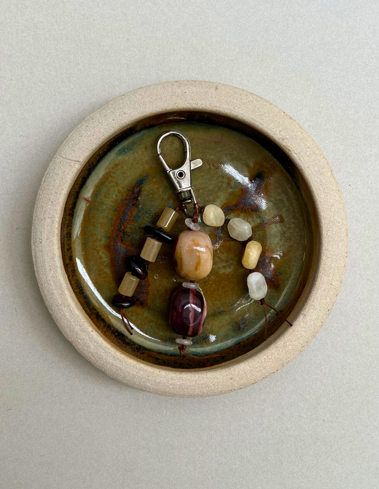 Stoned Charm - Mookaite Jasper & Garnet