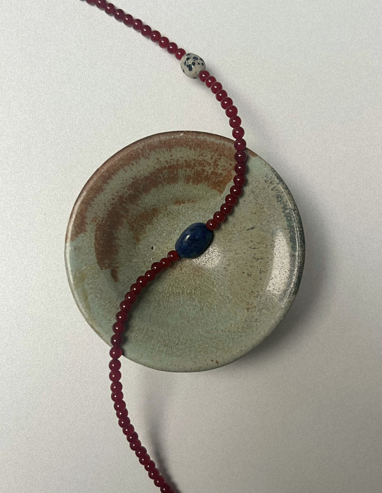 Kept 11 - Carnelian & Lapis Lazuli Necklace