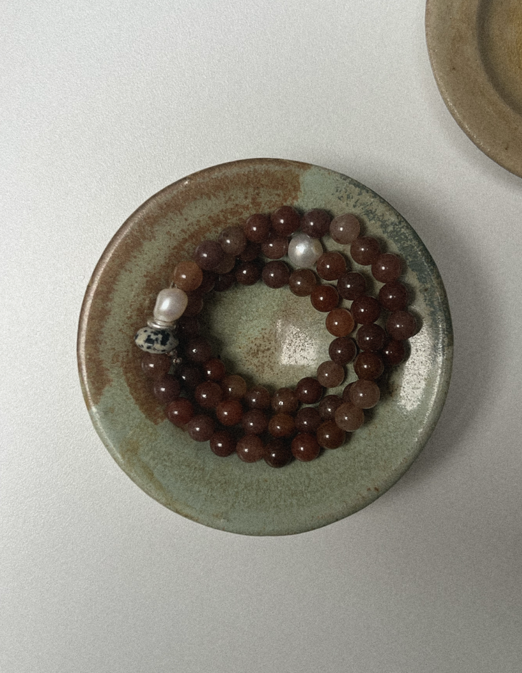 Melian - Aventurine & Pearl Necklace