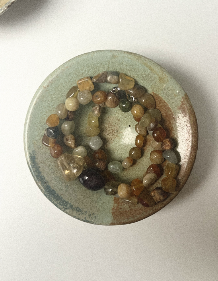 Auralithen II - Jade & Citrine Necklace