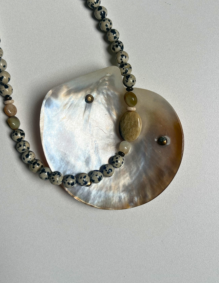 Relic 6 - Dalmatian Jasper & Jade Necklace