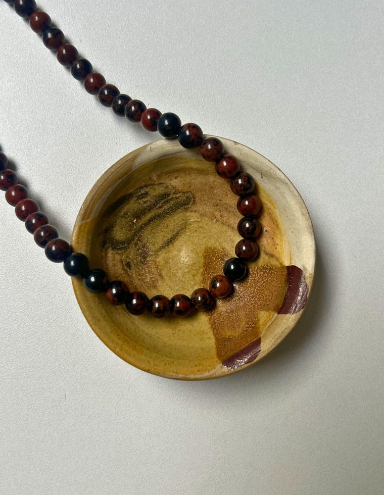 Element 6 - Mahogany Obsidian Necklace
