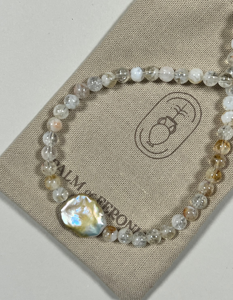 Elowyn II - Quartz & Pearl Necklace