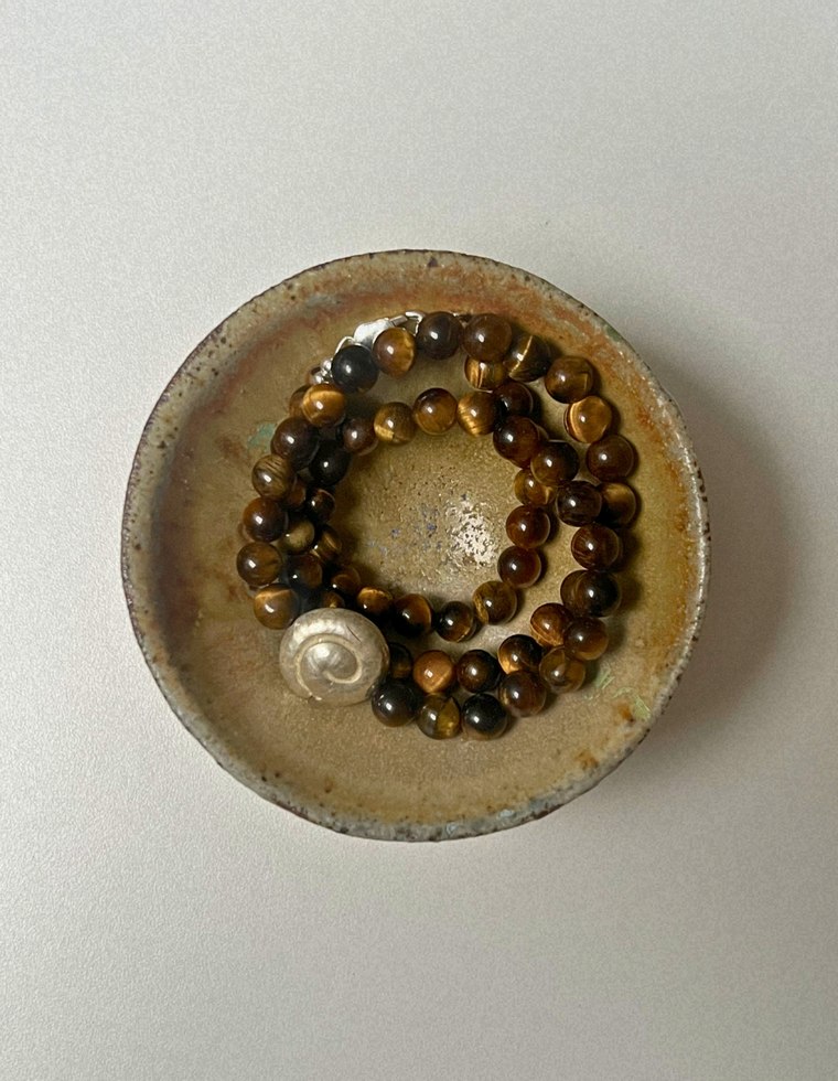 Renewal 7 - Tiger Eye Spiral Necklace