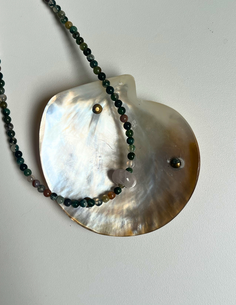 Roam 6 - Indian Agate Movement Necklace