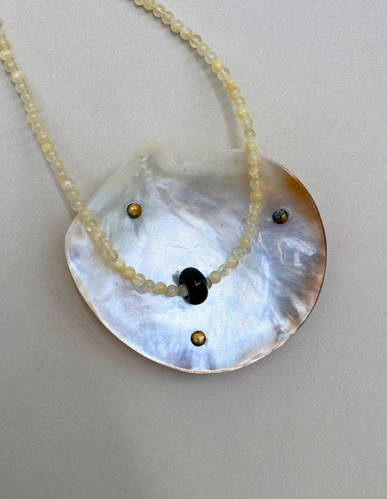 Keepsake 7 – Silk Jade & Onyx Movement Necklace