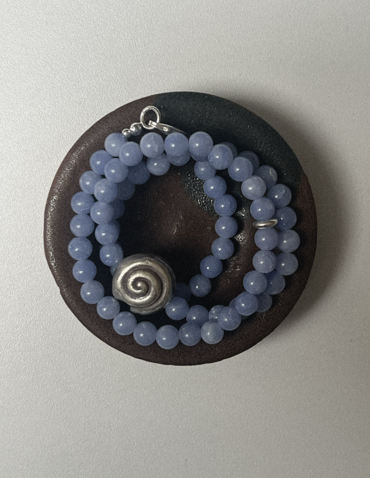 Torin - Blue Lace Agate Necklace
