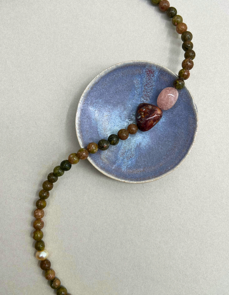 Collected 3 – Unakite & Exotica Jasper Necklace