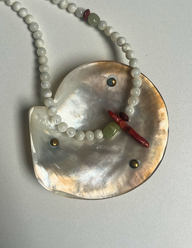 Fragment 14 - Mother of Pearl & Antique Coral Necklace