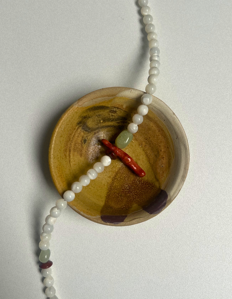 Fragment 14 - Mother of Pearl & Antique Coral Necklace