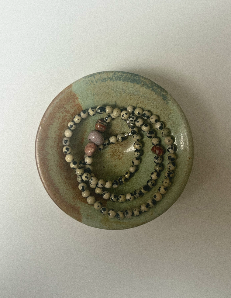 Sylcorin - Dalmatian & Ocean Jasper Necklace