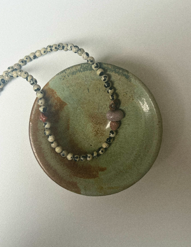 Sylcorin - Dalmatian & Ocean Jasper Necklace