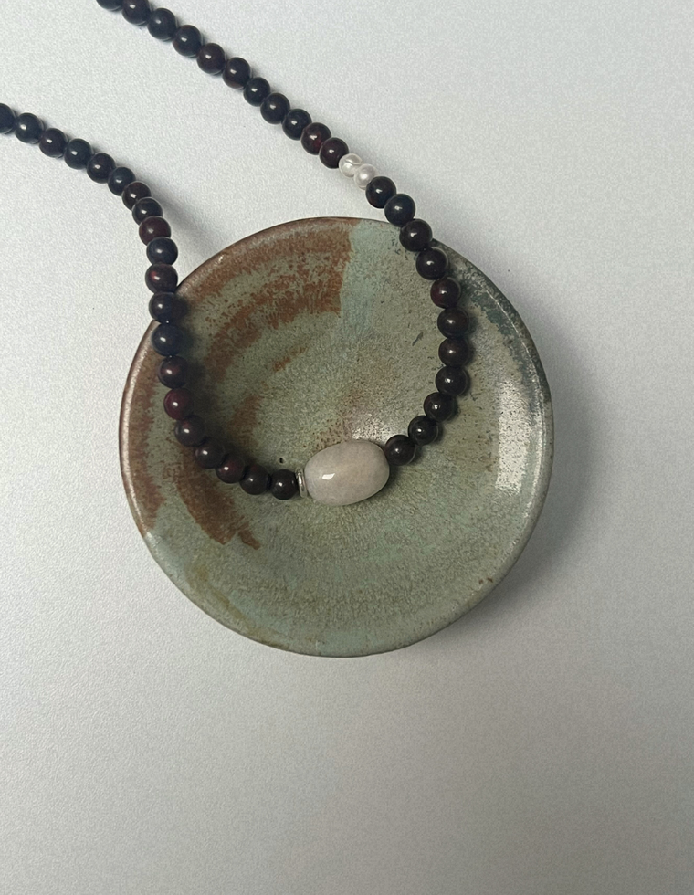 Kept 3 - Bloodstone & Beryl Necklace