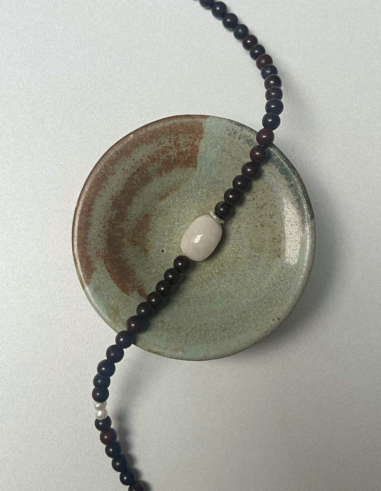 Kept 3 - Bloodstone & Beryl Necklace