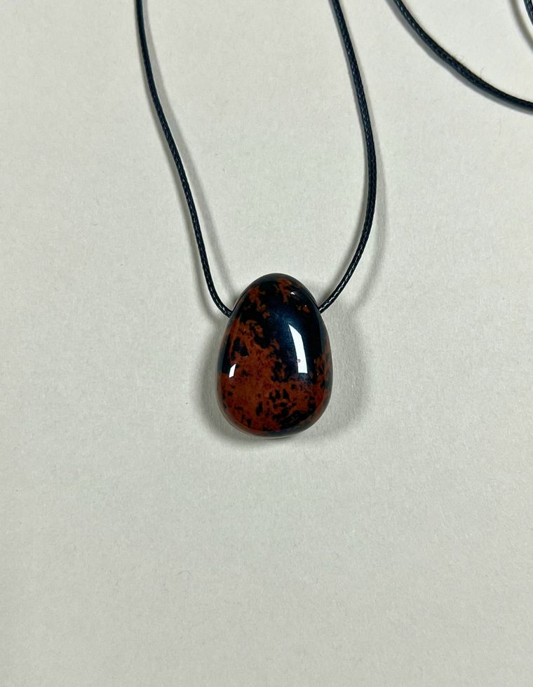 Calenthe VI - Mahogany Obsidian Forma Pendant